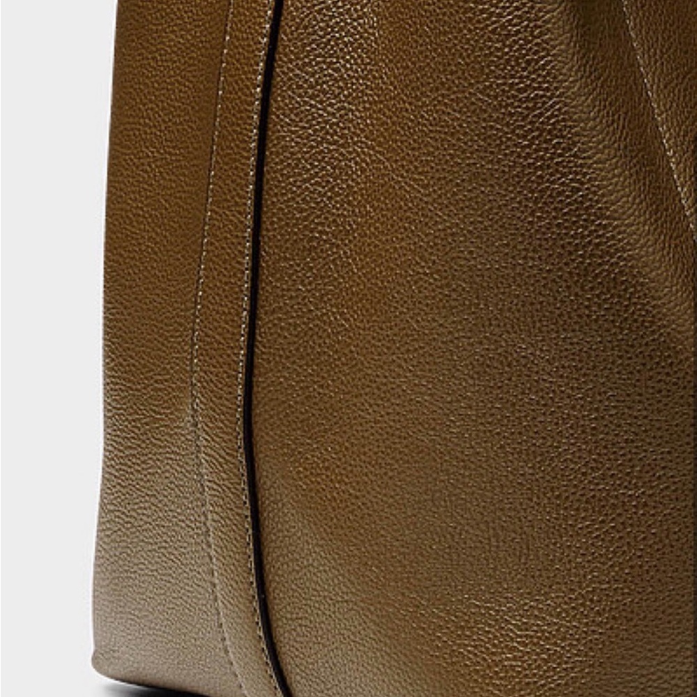 TOTEME Taupe Leather Tote Bag - Women - Picture 9 of 10